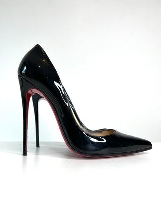 Christian Louboutin So Kate 120 Black  Patent Leather Heels 41.5 UK8.5