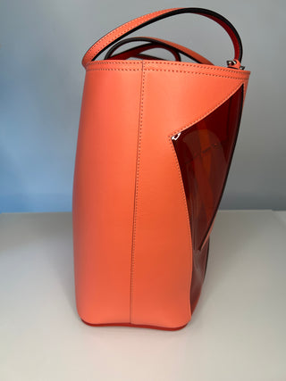 Christian Louboutin Cabata Love Pink Leather Tote Shopper Beach Bag