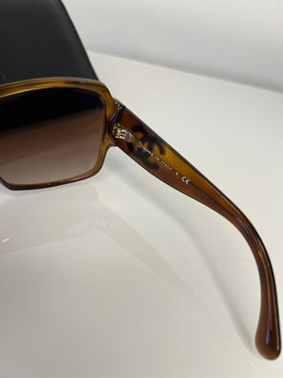 Chanel CH5449 Rectangular Brown Tortoise Shield Sunglasses