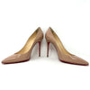 Christian Louboutin Decollete 554 100 Nude Patent Leather Pump Heels 40.5 UK 7.5