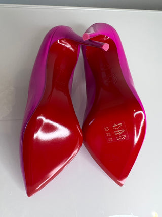 Christian Louboutin Hot Chick 100 Bolerose Pink Patent Leather Heels 36.5 UK3.5