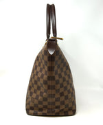 Louis Vuitton Saleya MM Brown Damier Ebene Coated Canvas Tote Bag