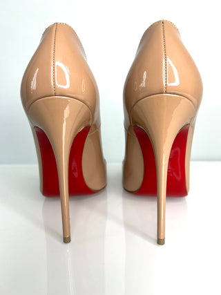 Christian Louboutin So Kate 120 Nude Patent Heels 36.5 UK3.5