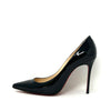 Christian Louboutin Kate 100 Black Patent Leather Pump Heels 38.5 UK 5.5