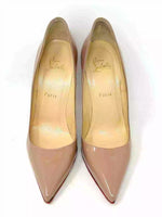 Christian Louboutin So Kate 120 Nude Patent Leather Pump Heels 40 UK 7