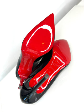 Christian Louboutin Preloved Pigalle 100 Black Patent Heels 40 UK7