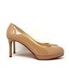 Christian Louboutin New Simple Pump 80 Nude Patent Leather Pump Heels 38.5 UK 5.5