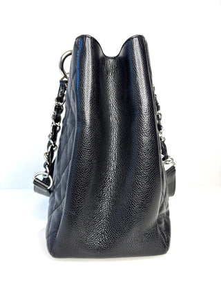 Chanel Preloved GST Grand Shopping Tote Black Caviar Luxe Shopper Bag
