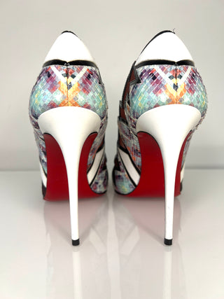 Christian Louboutin Explorete 100 Zigzag Heels 38.5 UK5.5