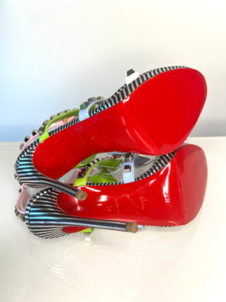 Christian Louboutin Multiplaticool 120 Sandals Heels 37 UK4