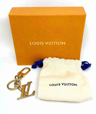 Louis Vuitton Gold LV Monogram Bag Charm And Key Holder