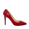 Christian Louboutin Red Patent Leather Pump Spike Heels