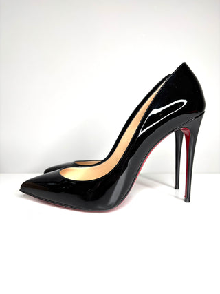 Christian Louboutin Pigalle Follies 100 Black Patent Heels 39 UK6