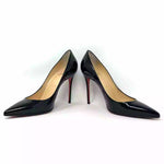 Christian Louboutin Decollete 554 100 Black Patent Leather Pump Heels 38.5 UK 5.5