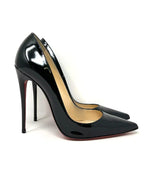 Christian Louboutin So Kate 120 Black Patent Pump Heels 37.5 UK 4.5