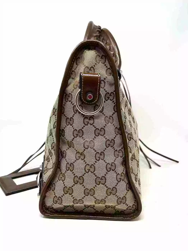Gucci X Balenciaga Neo Classic GG Supreme Canvas Medium City Bag
