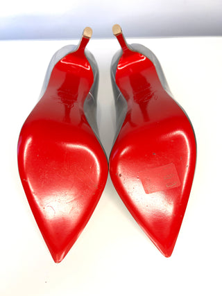 Christian Louboutin So Kate 120 Silver Heels 37 UK4