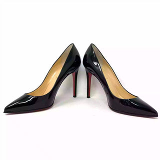 Christian Louboutin Pigalle 100 Black Patent Leather Pump Heels 40 UK 7