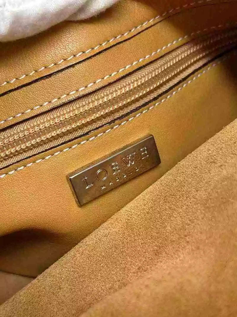 Loewe Light Brown Leather Asymmetrical Shoulder/Crossbody Bag