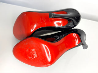 Christian Louboutin Fifille 100 Black Patent Heels 36 UK3
