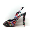 Christian Louboutin Hot Chick Sling Alta 120 Starlight Patent Leather Heels 41 UK 8