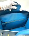 Hermes Birkin 35 Bleu De Presse Gold Hardware Togo Leather Handbag