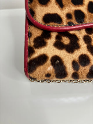 Christian Louboutin Riviera Pony Leopard Clutch Shoulder bag