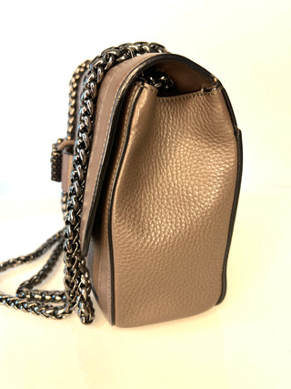 Christian Louboutin Sweet Charity Medium Grey Leather Shoulder Bag