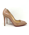 Christian Louboutin Nude Patent Leather Pump Heels