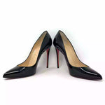 Christian Louboutin Pigalle Follies 100 Black Patent Leather Pump Heels 38 UK 5