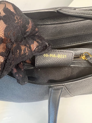 Dior Saddle Bag Black Grained Calfskin Handbag