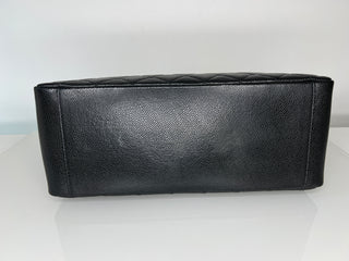 Chanel Large GST Black Caviar Leather Shopping Shoulder Bag