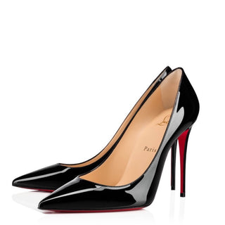 Christian Louboutin Black Patent Leather Pump Heels