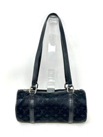 Louis Vuitton Satin Monogram Mini Black Handbag