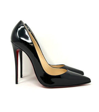 Christian Louboutin Black Patent Leather Pump Heels 