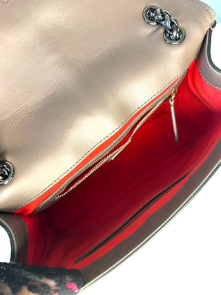 Christian Louboutin Sweet Charity Medium Grey Leather Shoulder Bag