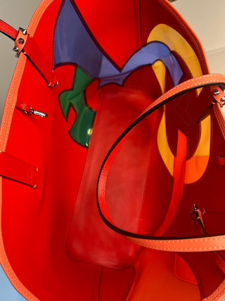 Christian Louboutin Cabata Love Pink Leather Tote Shopper Beach Bag