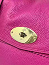 Mulberry Alexa Oversized Pink Heavy Grain Leather Satchel Bag