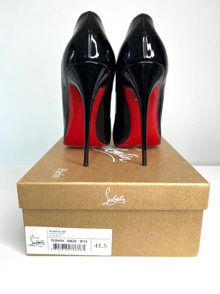 Christian Louboutin So Kate 120 Black  Patent Leather Heels 41.5 UK8.5