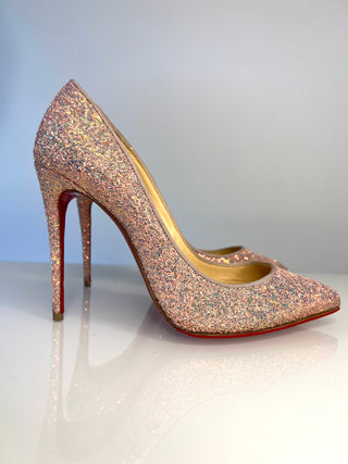 Christian Louboutin Pigalle Follies 100 sparkly high-heeled shoe 
