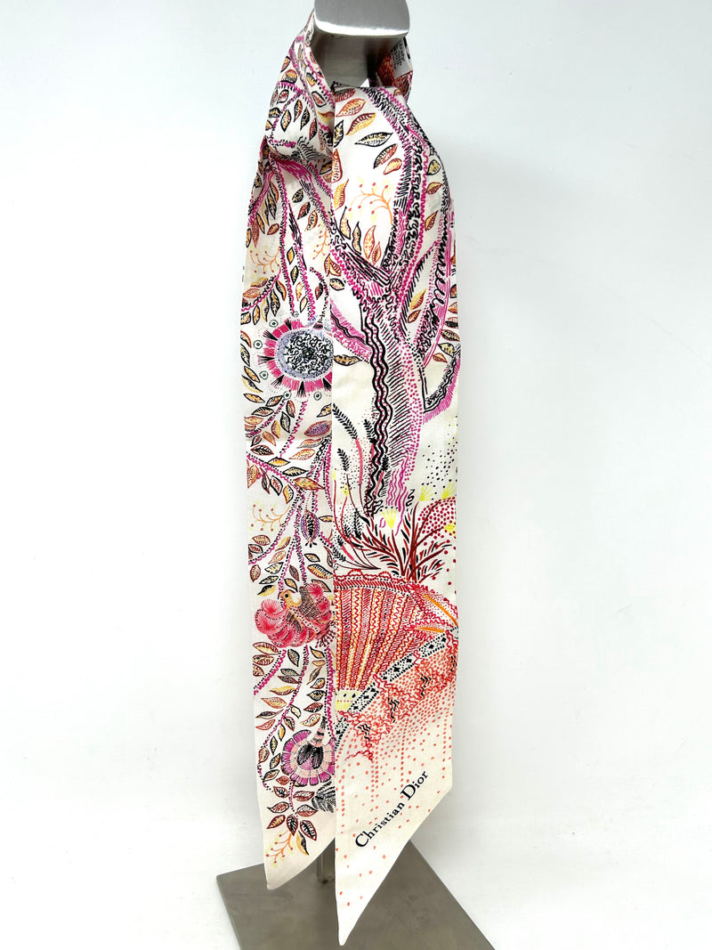 Dior Silk Scarf multicolor print