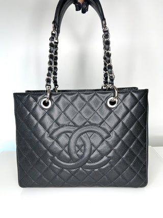 Chanel Large GST Black Caviar Leather Shopping Shoulder Bag