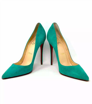 Christian Louboutin So Kate 120 Mint Suede Leather Pump Heels 38 UK 5