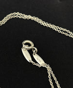 Tiffany & Co Open Heart Silver Pendant Necklace With Diamonds