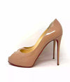 Christian Louboutin New Very Prive 120 Nude Patent Platform Heels 39.5 UK 6.5