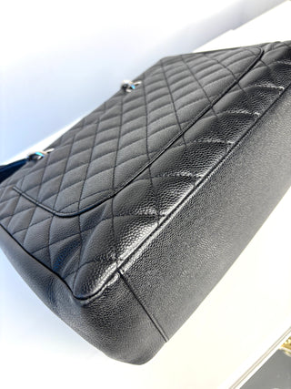 Chanel Preloved GST Grand Shopping Tote Black Caviar Luxe Shopper Bag