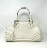 Louis Vuitton Montaigne PM Ivory Epi Leather Bowling Handbag