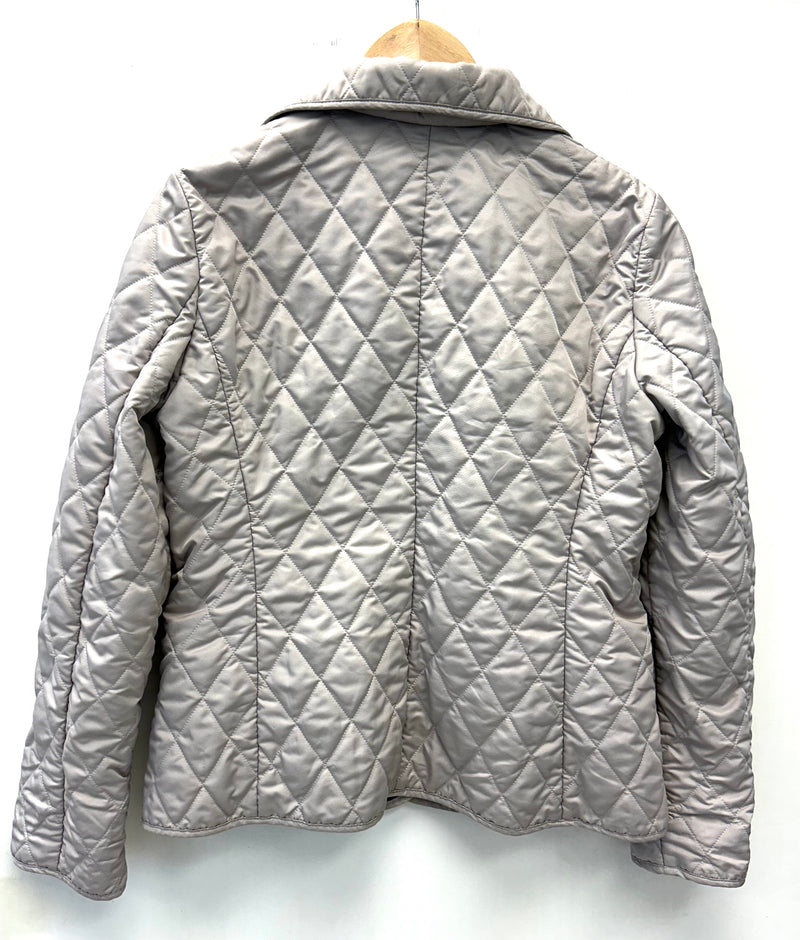 Burberry quilted sales jacket womens grey