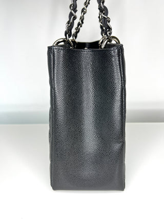 Chanel Large GST Black Caviar Leather Shopping Shoulder Bag