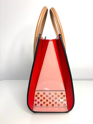 Christian Louboutin Paloma Small Pink Spike Tote Bag